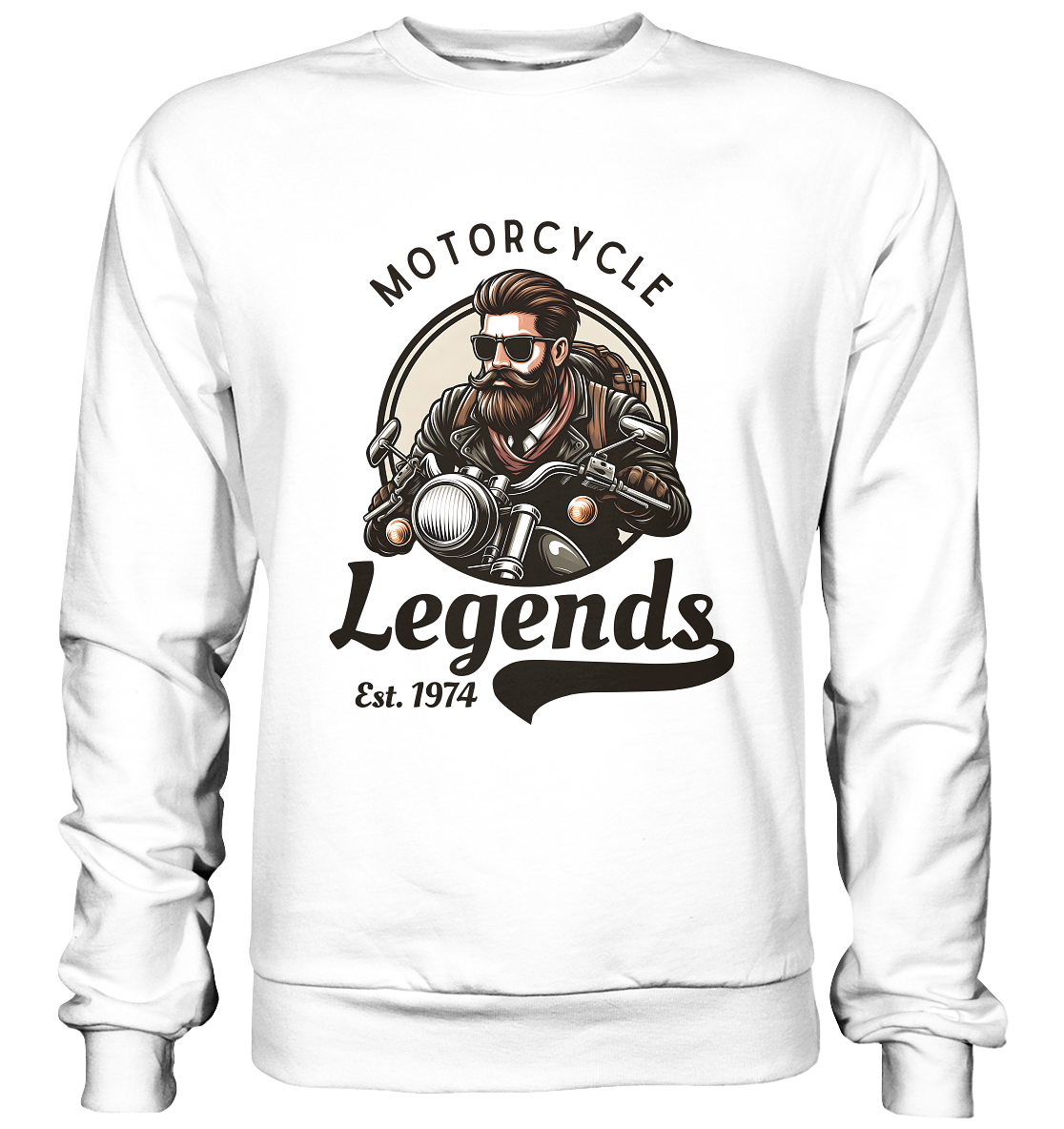Motorcycle Legends - dunkle Schrift - Basic Sweatshirt