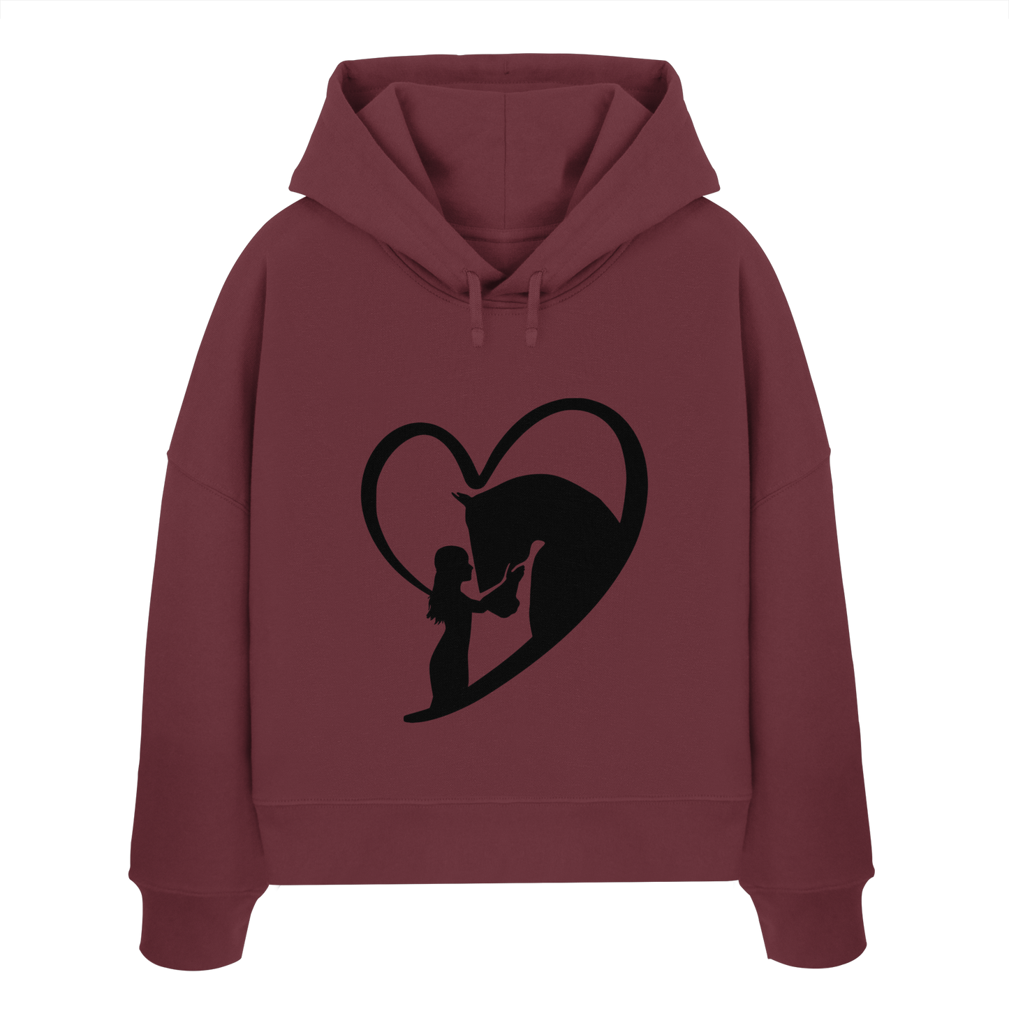 Love - Womens Organic Boxcut Hoodie