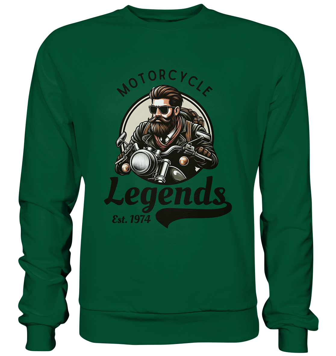 Motorcycle Legends - dunkle Schrift - Basic Sweatshirt