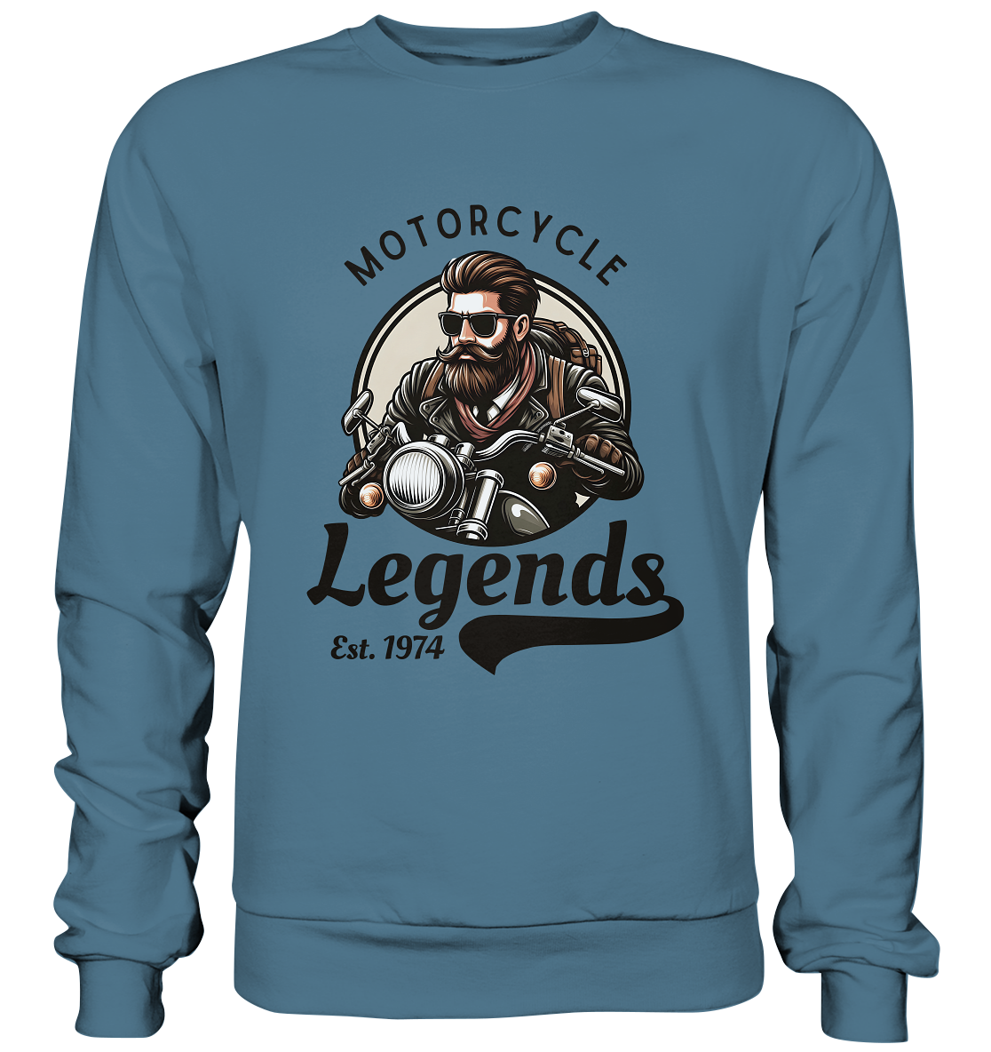 Motorcycle Legends - dunkle Schrift - Basic Sweatshirt