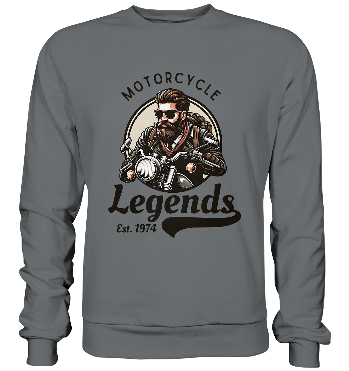 Motorcycle Legends - dunkle Schrift - Basic Sweatshirt