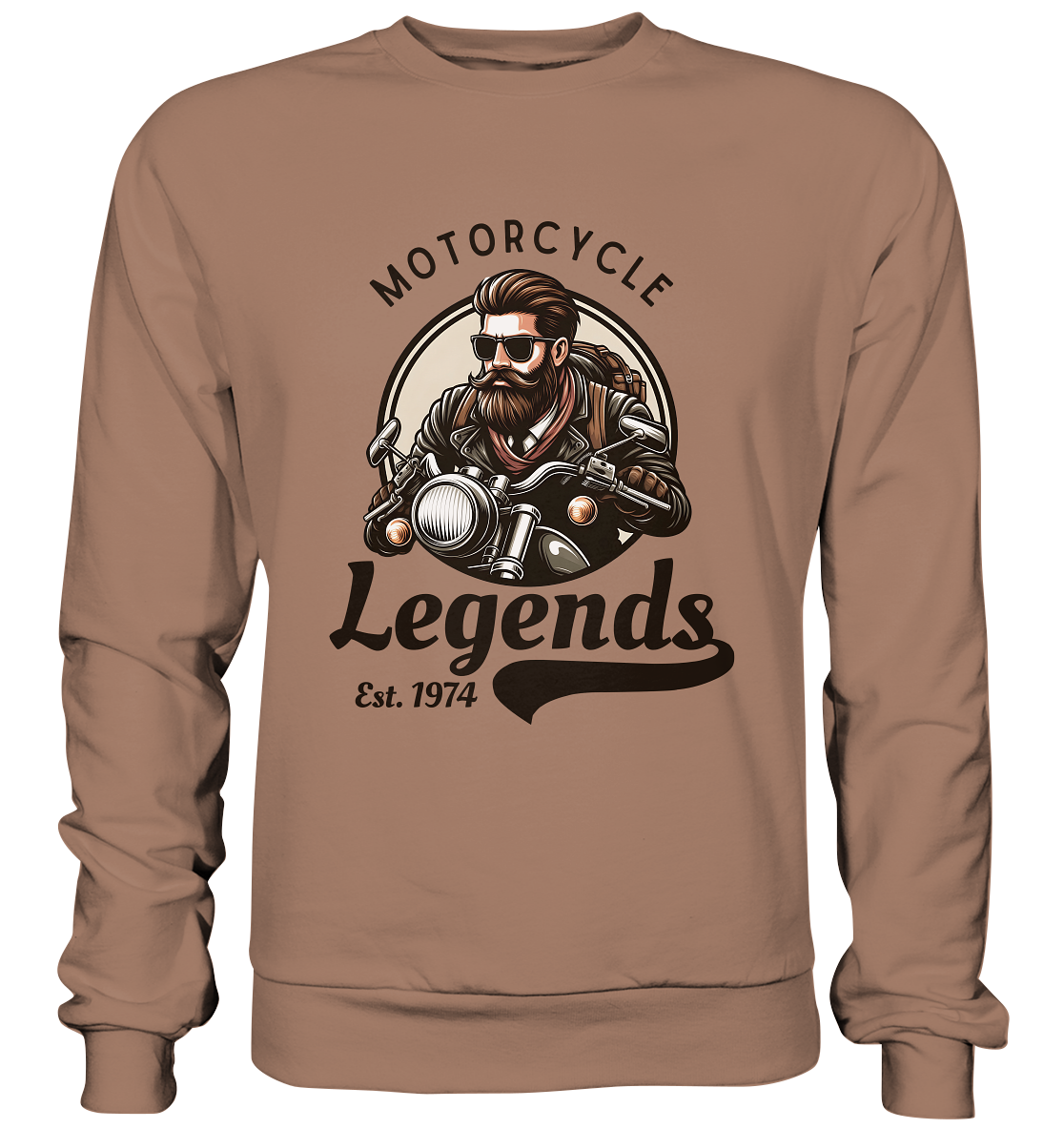 Motorcycle Legends - dunkle Schrift - Basic Sweatshirt