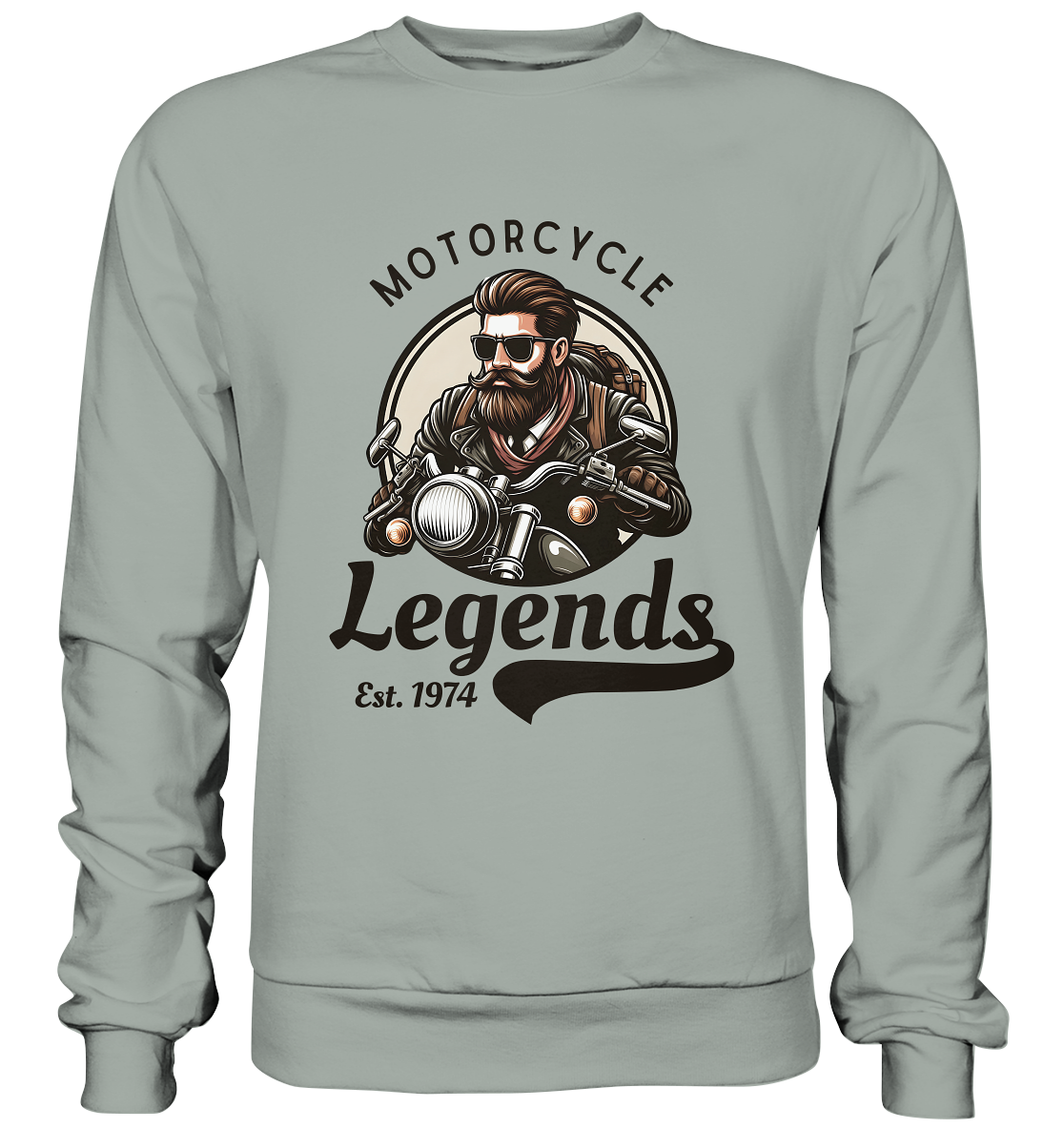 Motorcycle Legends - dunkle Schrift - Basic Sweatshirt