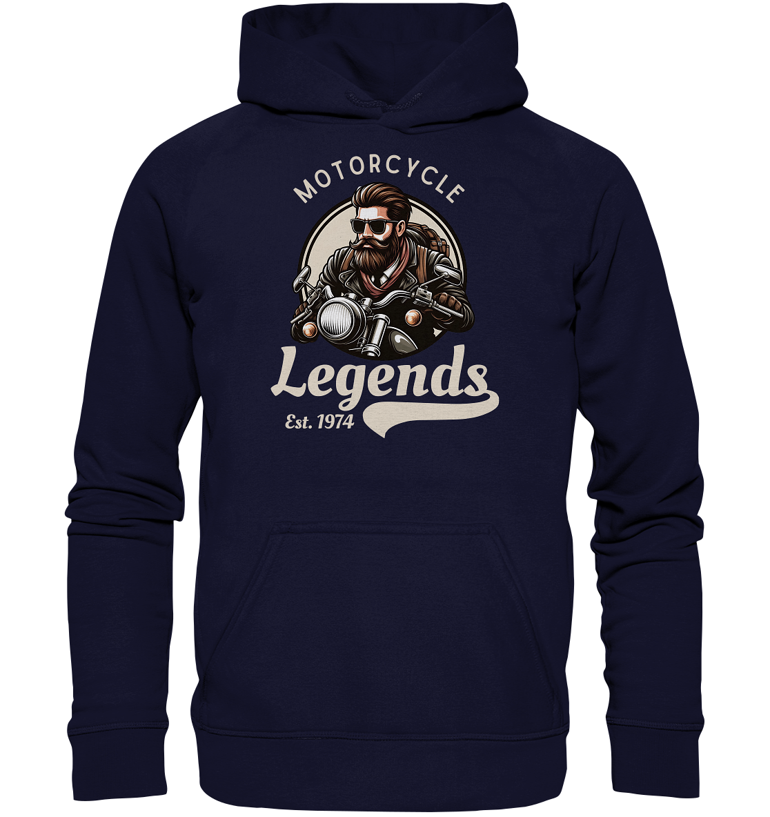 Motorcycle Legends - helle Schrift - Basic Unisex Hoodie