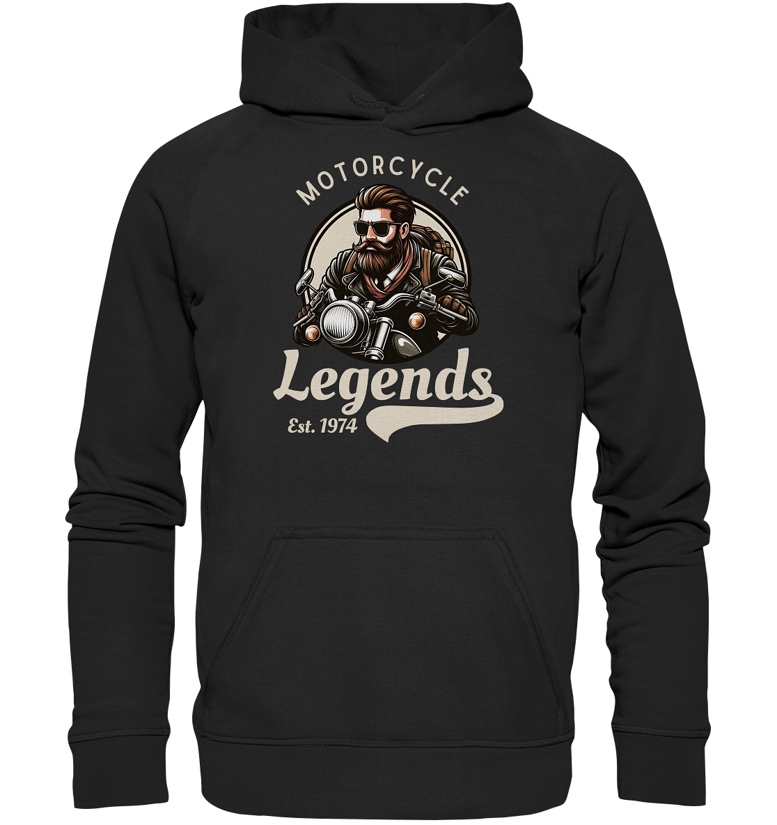 Motorcycle Legends - helle Schrift - Basic Unisex Hoodie