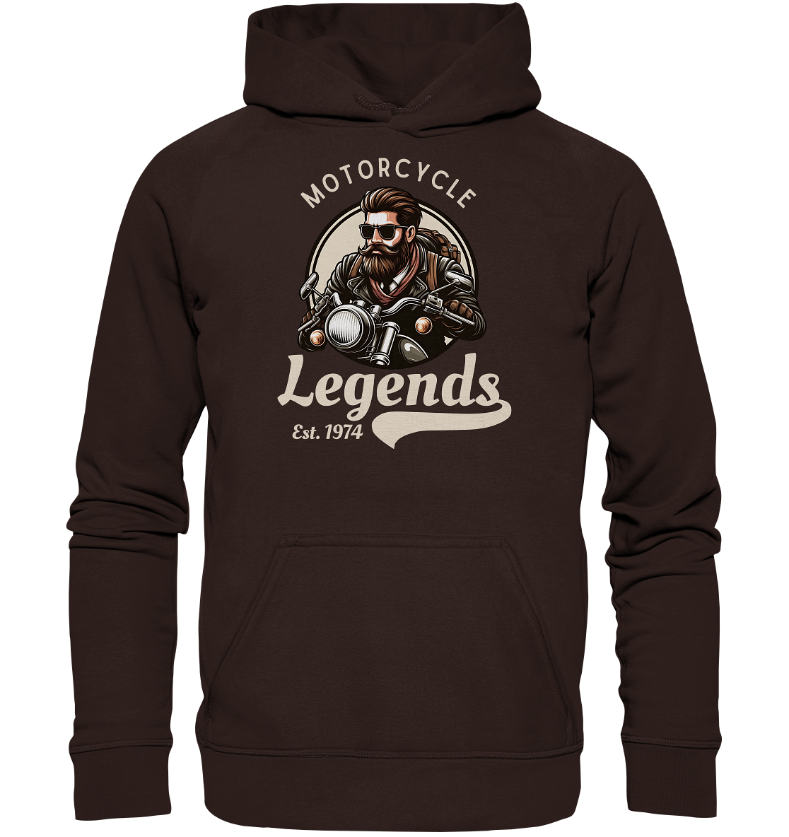 Motorcycle Legends - helle Schrift - Basic Unisex Hoodie
