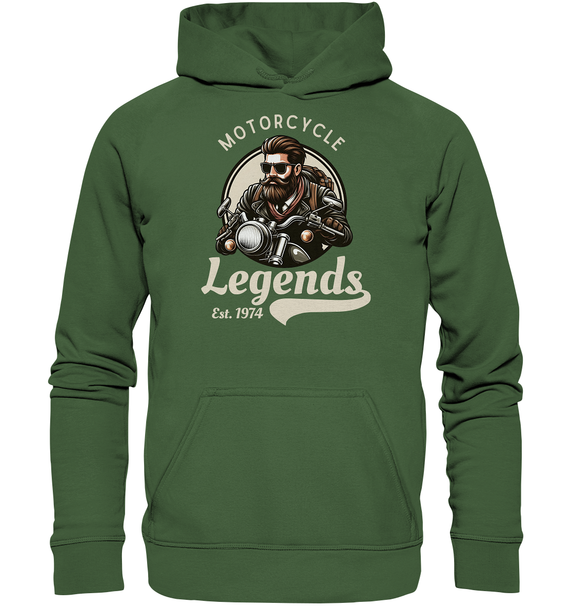 Motorcycle Legends - helle Schrift - Basic Unisex Hoodie