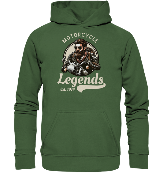 Motorcycle Legends - helle Schrift - Basic Unisex Hoodie