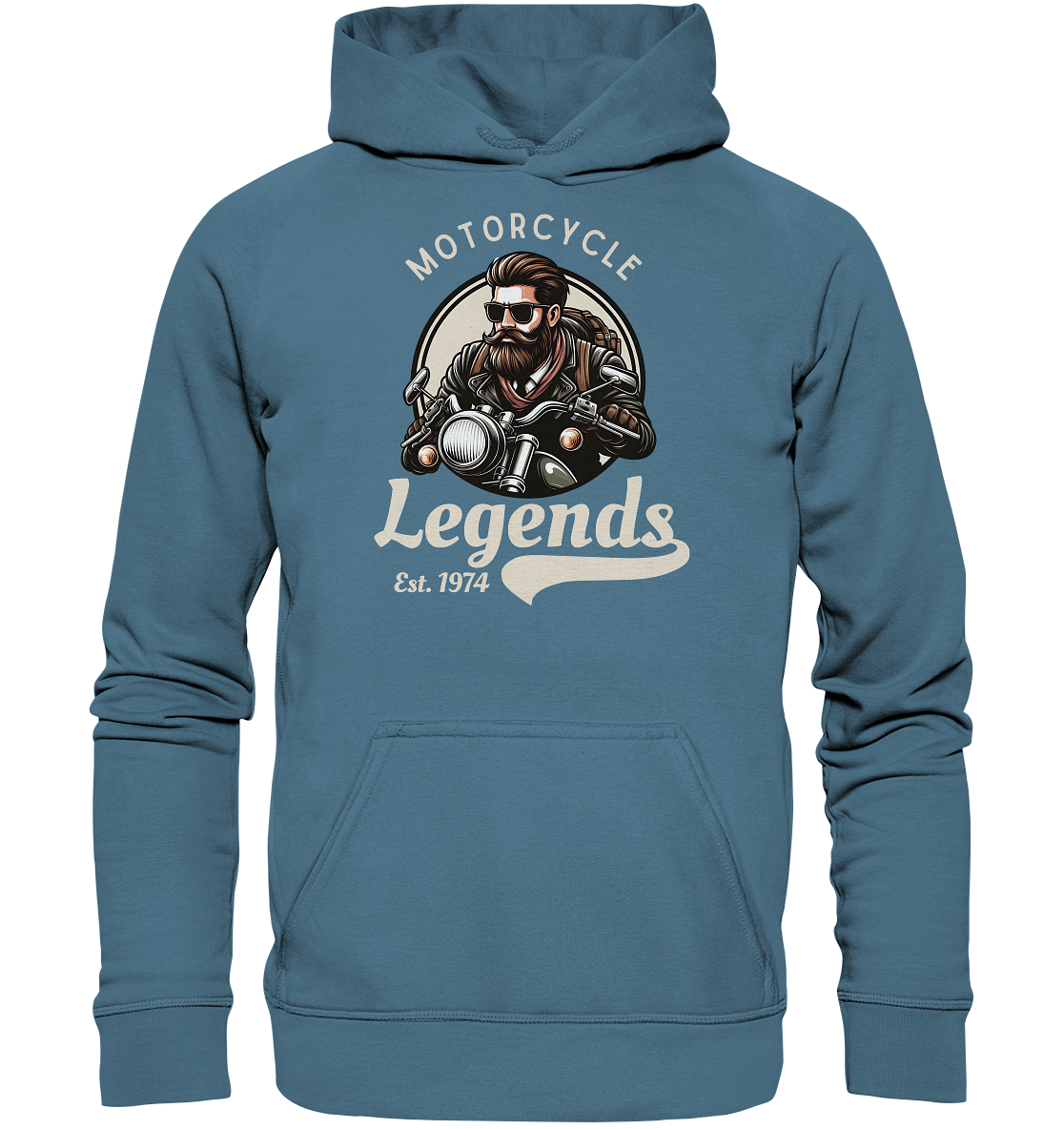Motorcycle Legends - helle Schrift - Basic Unisex Hoodie