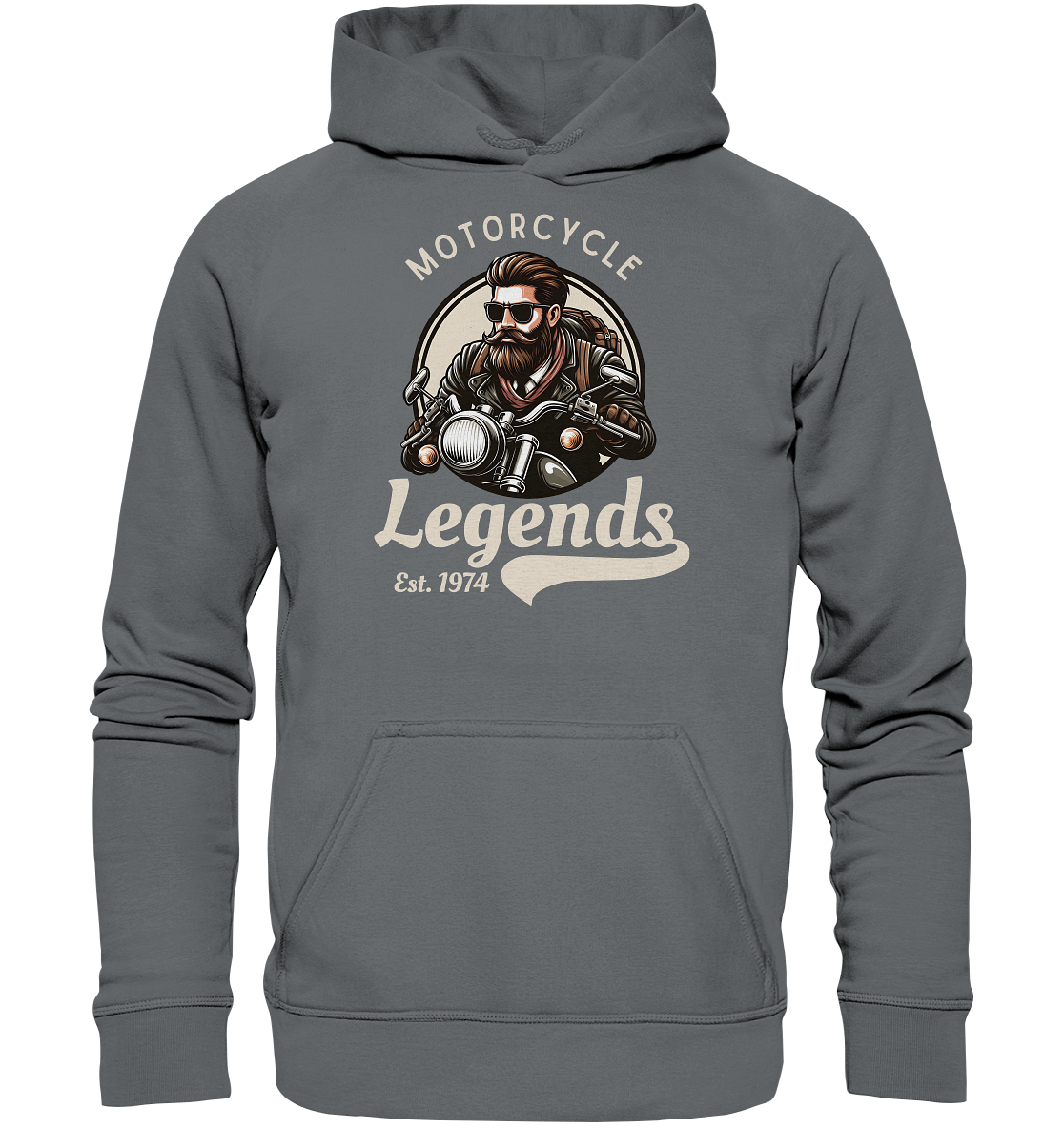 Motorcycle Legends - helle Schrift - Basic Unisex Hoodie