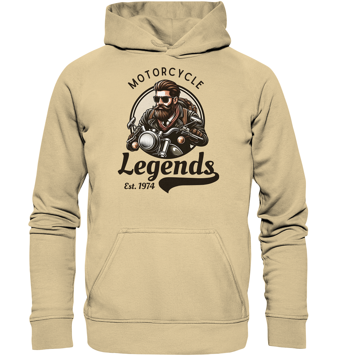 Motorcycle Legends - dunkle Schrift - Basic Unisex Hoodie