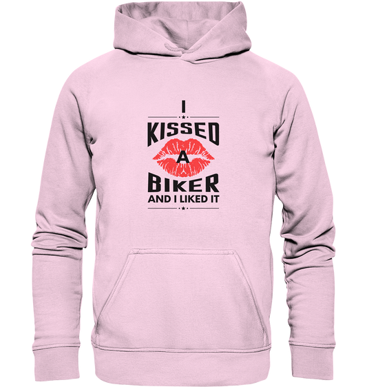 I Kissed a Biker - Basic Unisex Hoodie