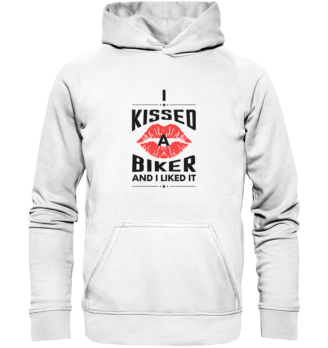 I Kissed a Biker - Basic Unisex Hoodie