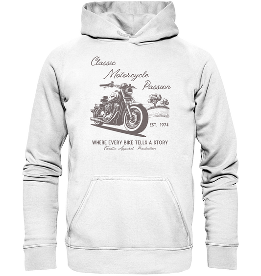 Classic Motorcycle Passion - Basic Unisex Hoodie