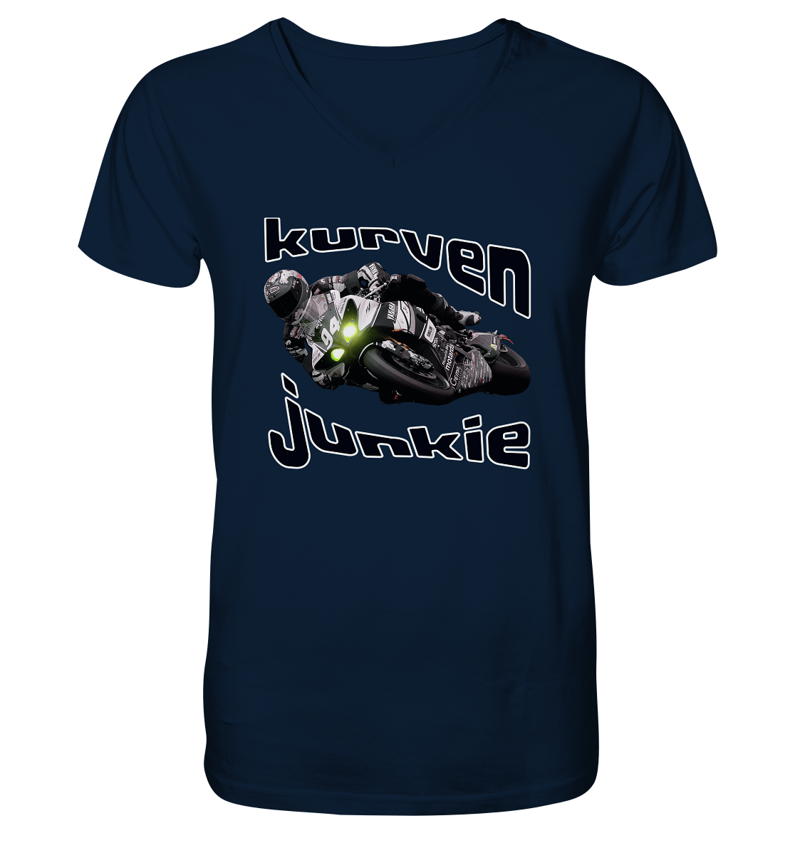 Kurven Junkie - V-Neck Shirt
