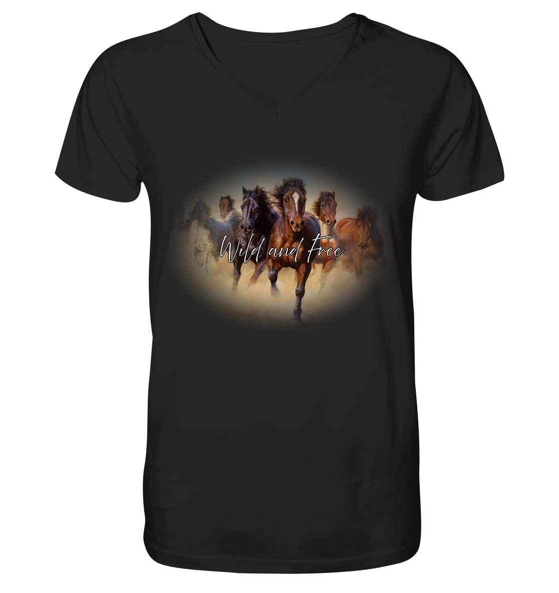 Wild and Free - V-Neck Shirt