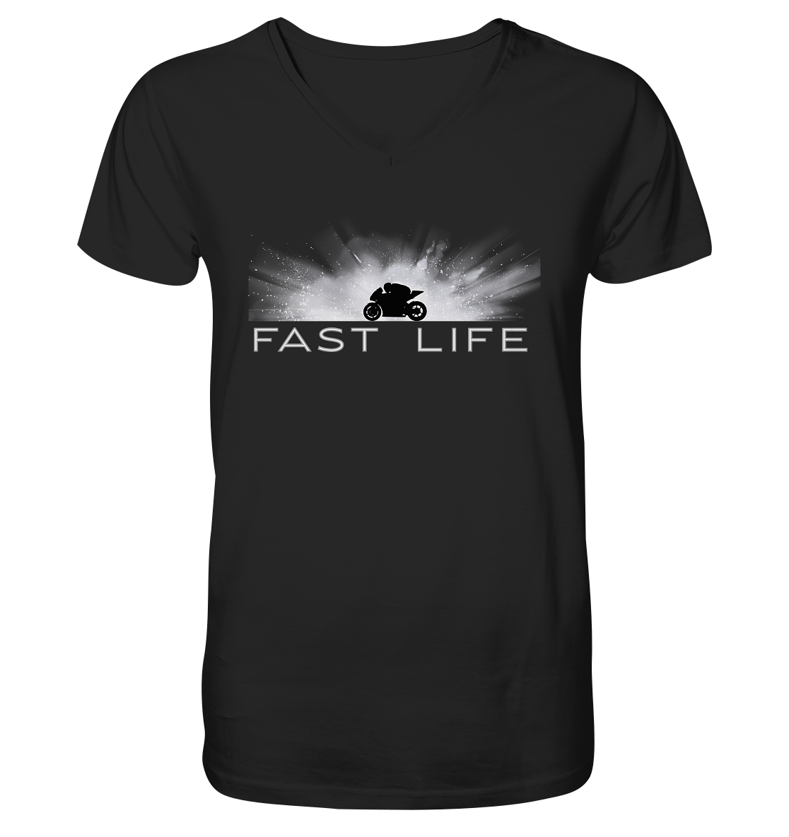 Fast Life - V-Neck Shirt