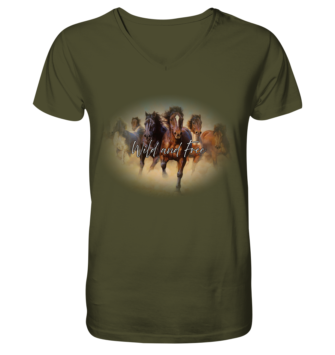 Wild and Free - V-Neck Shirt