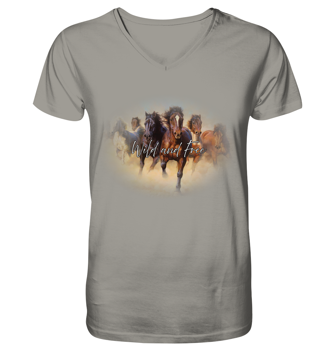 Wild and Free - V-Neck Shirt