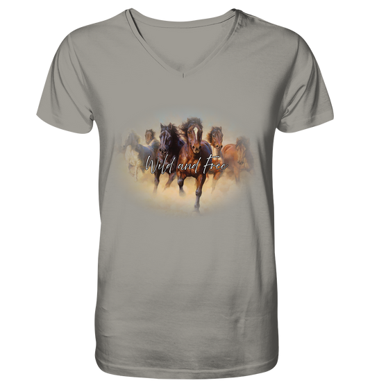 Wild and Free - V-Neck Shirt