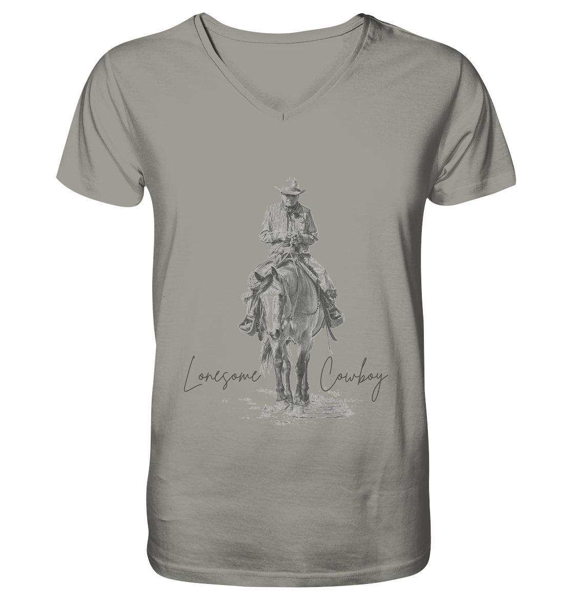 Lonesome Cowboy - V-Neck Shirt
