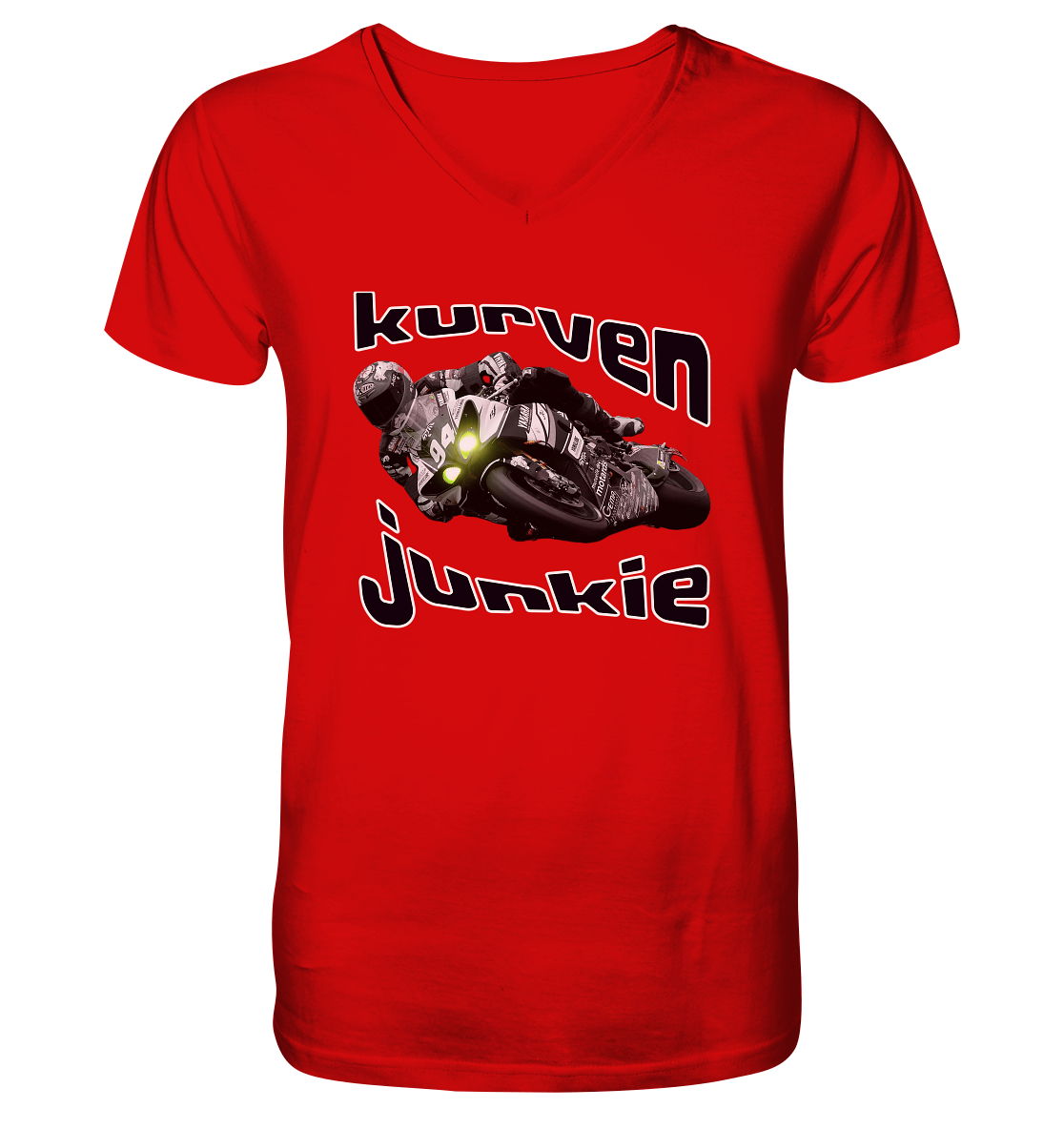 Kurven Junkie - V-Neck Shirt