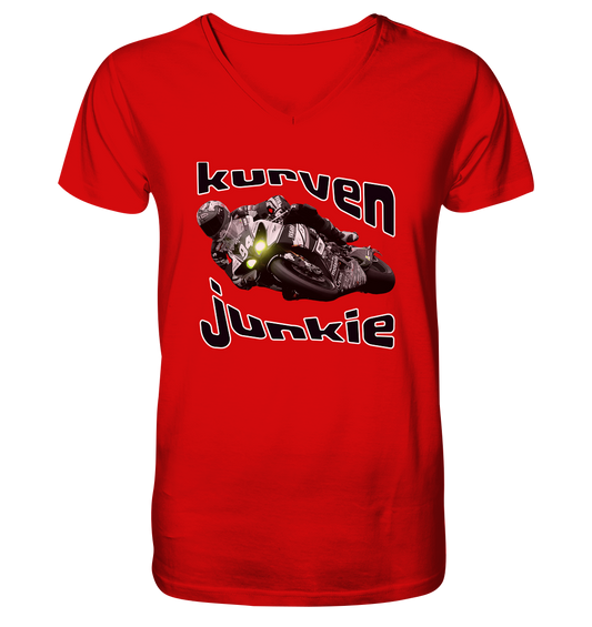 Kurven Junkie - V-Neck Shirt
