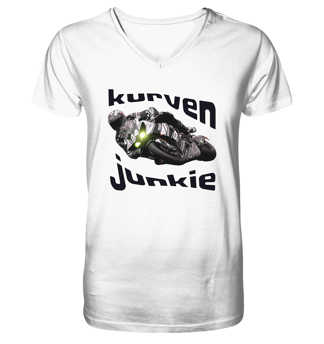 Kurven Junkie - V-Neck Shirt