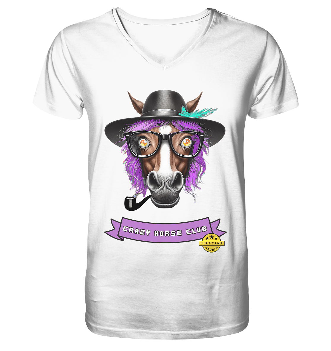 Crazy Horse Club - V-Neck Shirt