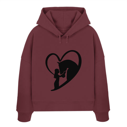 Love - Womens Organic Boxcut Hoodie