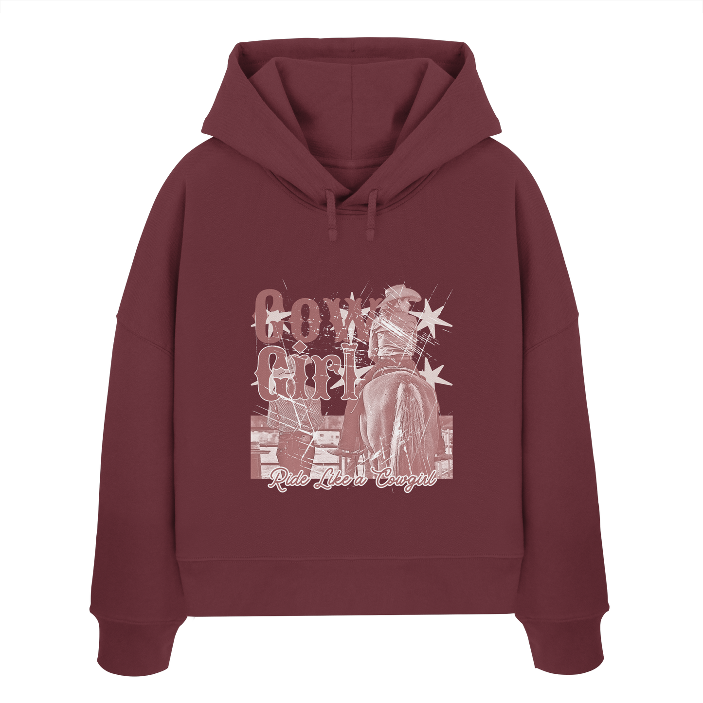 Cowgirl - Womens Organic Boxcut Hoodie