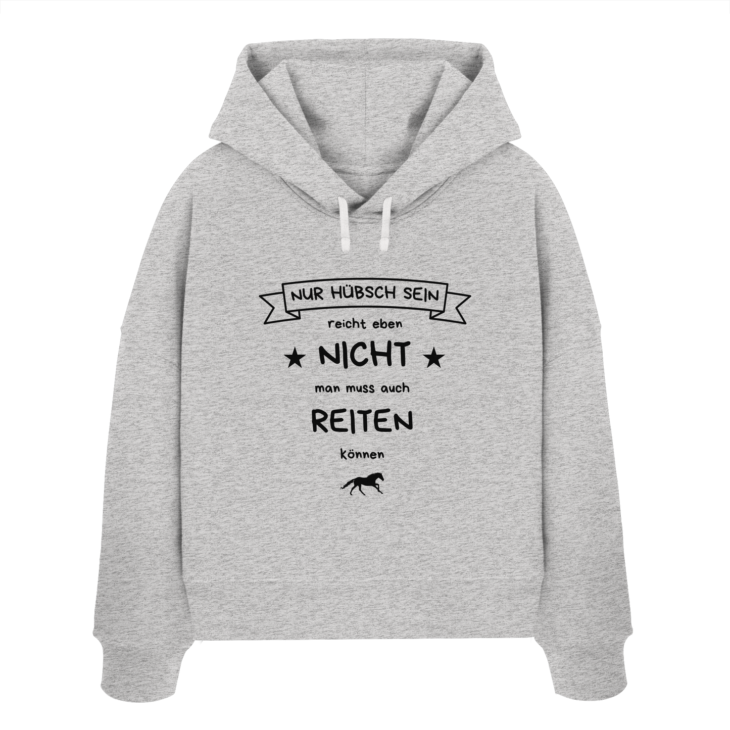 Hübsch sein reicht nicht - Womens Organic Boxcut Hoodie