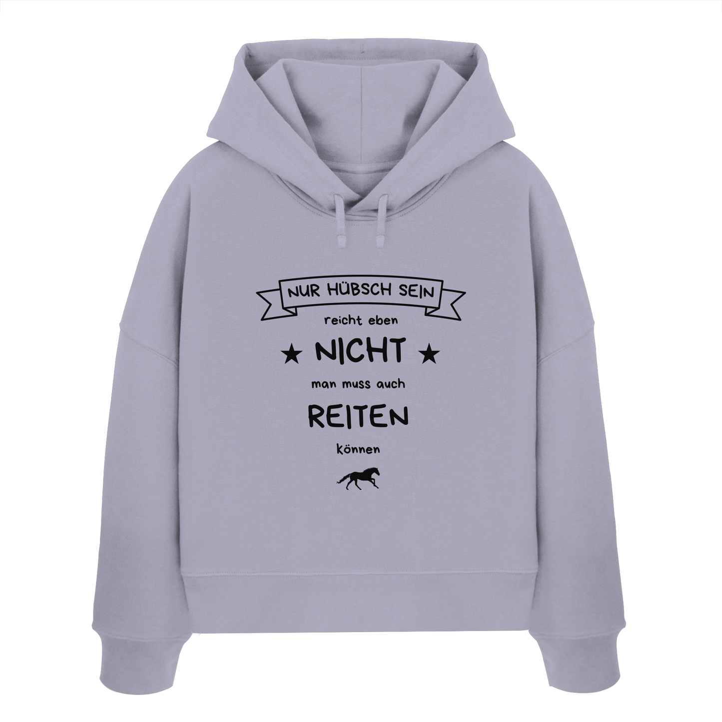 Hübsch sein reicht nicht - Womens Organic Boxcut Hoodie