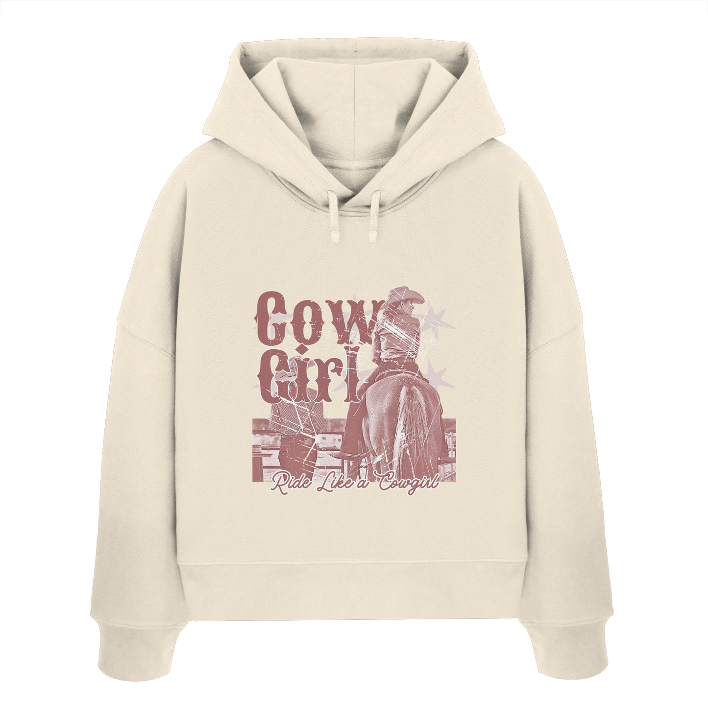 Cowgirl - Womens Organic Boxcut Hoodie