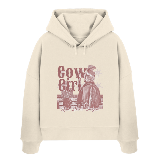 Cowgirl - Womens Organic Boxcut Hoodie